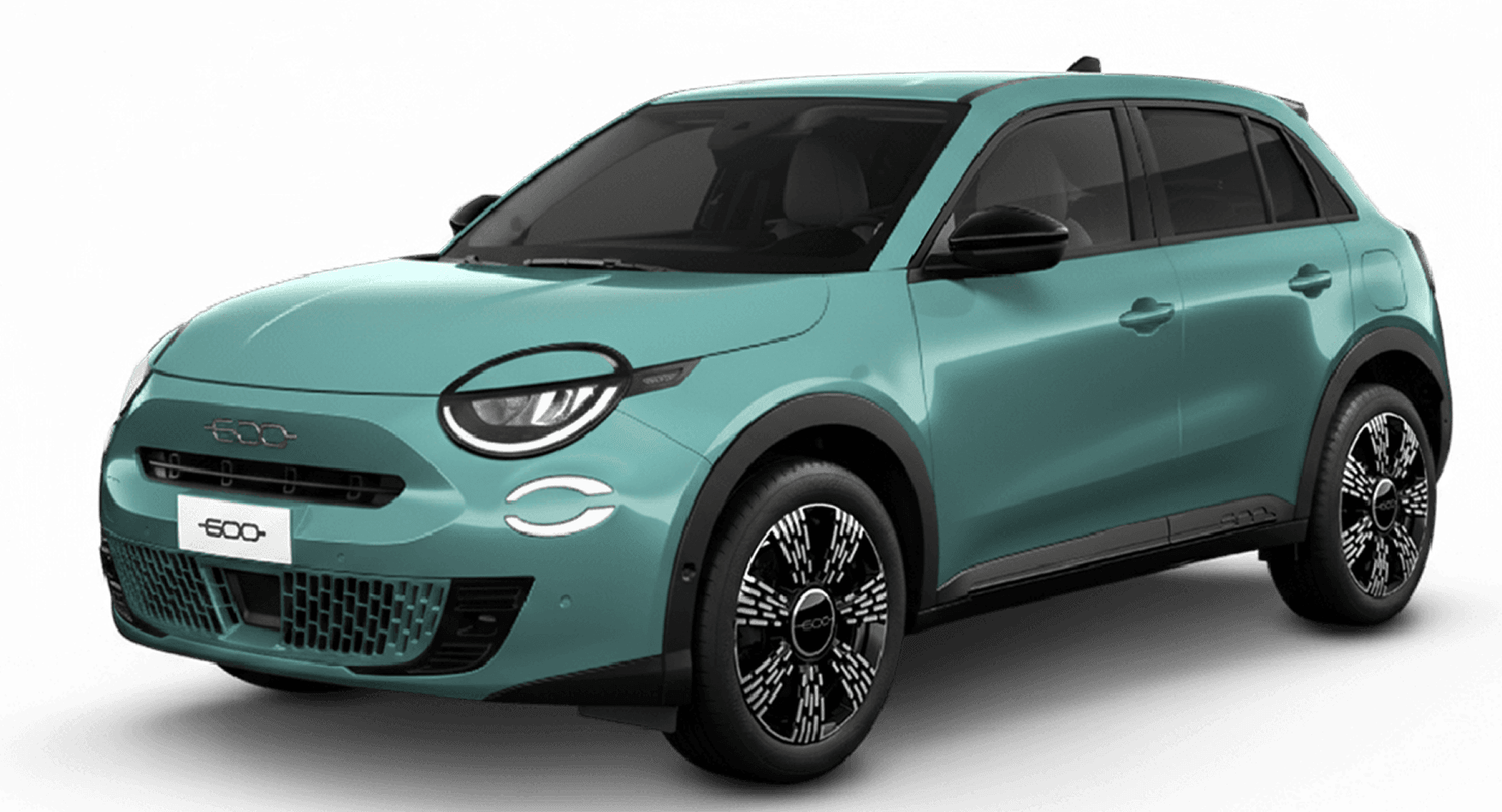 Fiat 600 azul agua